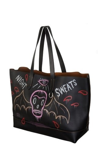 Gary Baseman Night Sweats Embelished Coach Bag