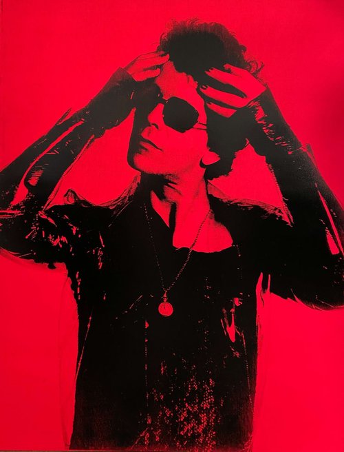 Russell Young Mick Rock '"Shooting Star" Lou Reed, Great Newport Street, London 1975'